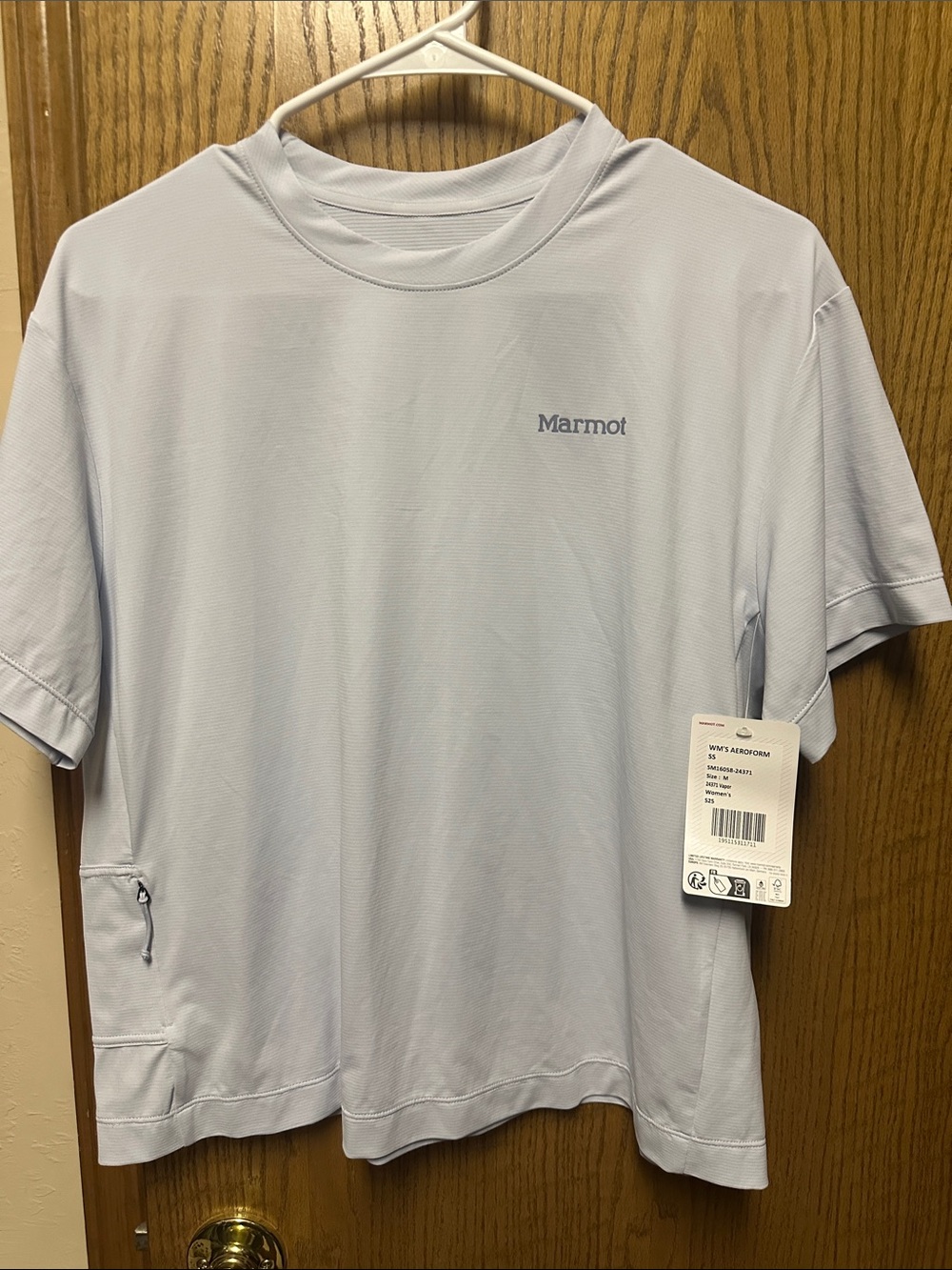Marmot Light Blue Short Sleeve Performance Tee